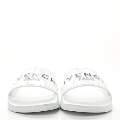 Givenchy Rubber Logo Pool Slide Sandals 38 White 2 of 9