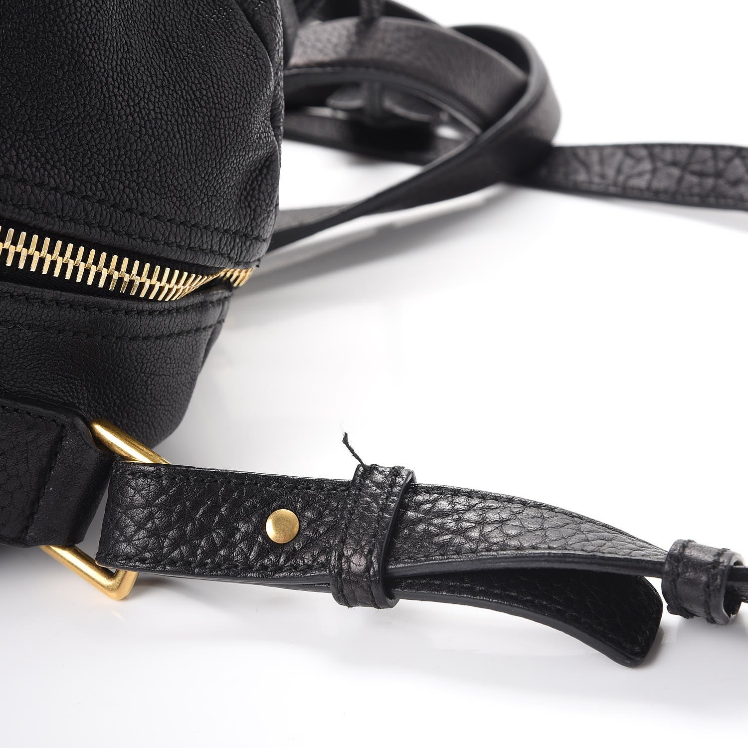 Saint Laurent Calfskin Vavin Logo Strap Duffle Bag Black 11 of 11