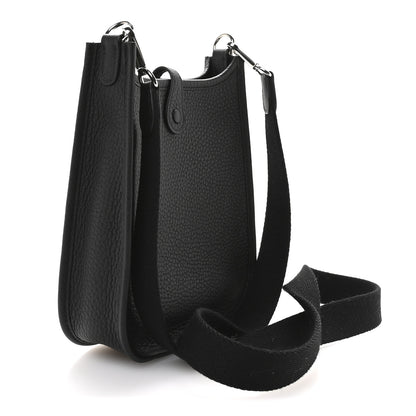 Hermes Taurillon Clemence Evelyne TPM Black 3 of 11