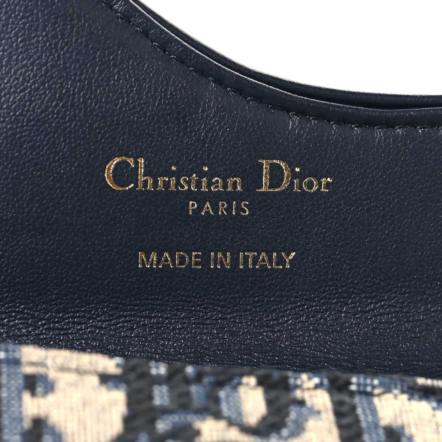 Christian Dior Oblique Saddle Cosmos Zipped Card Holder Blue 7 of 8
