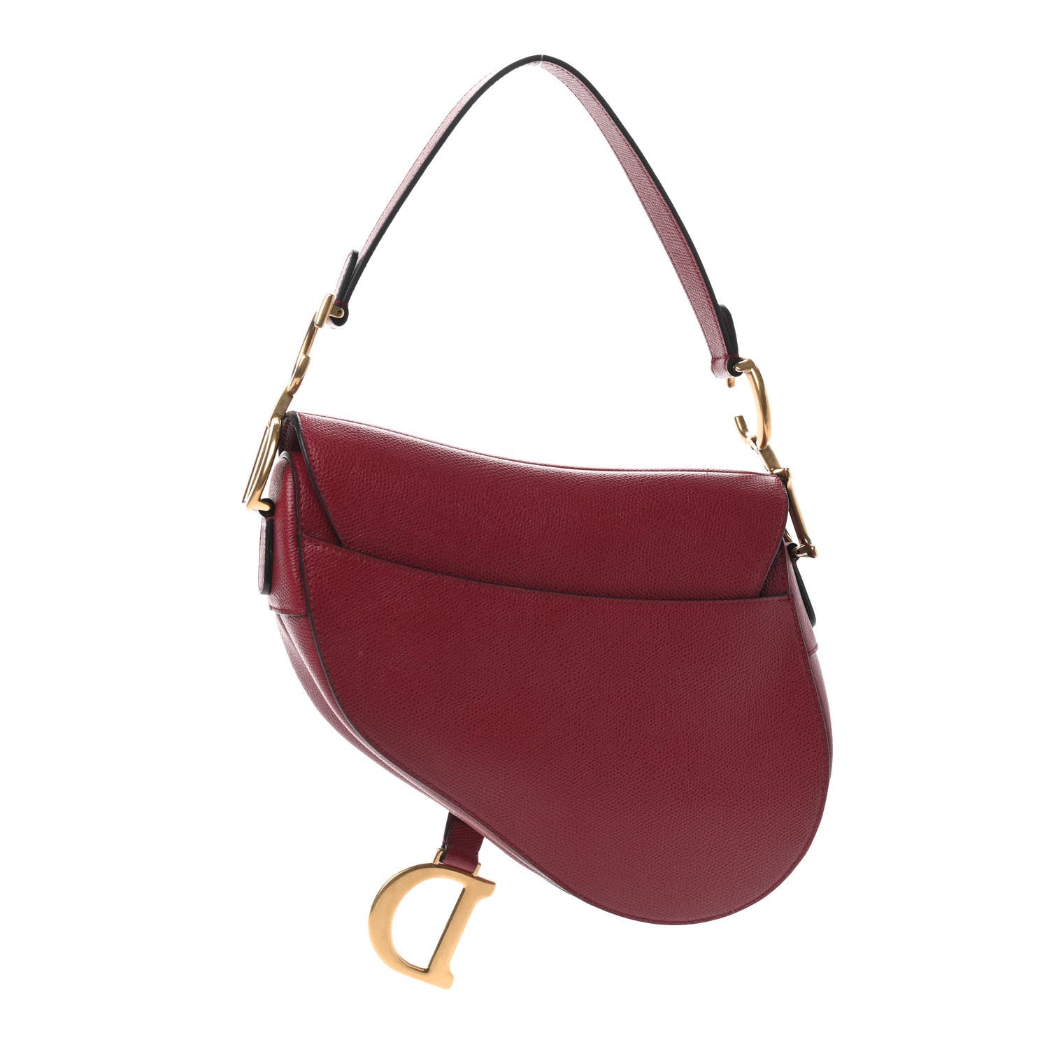 Christian Dior Calfskin Saddle Bag Scarlet 3 of 9