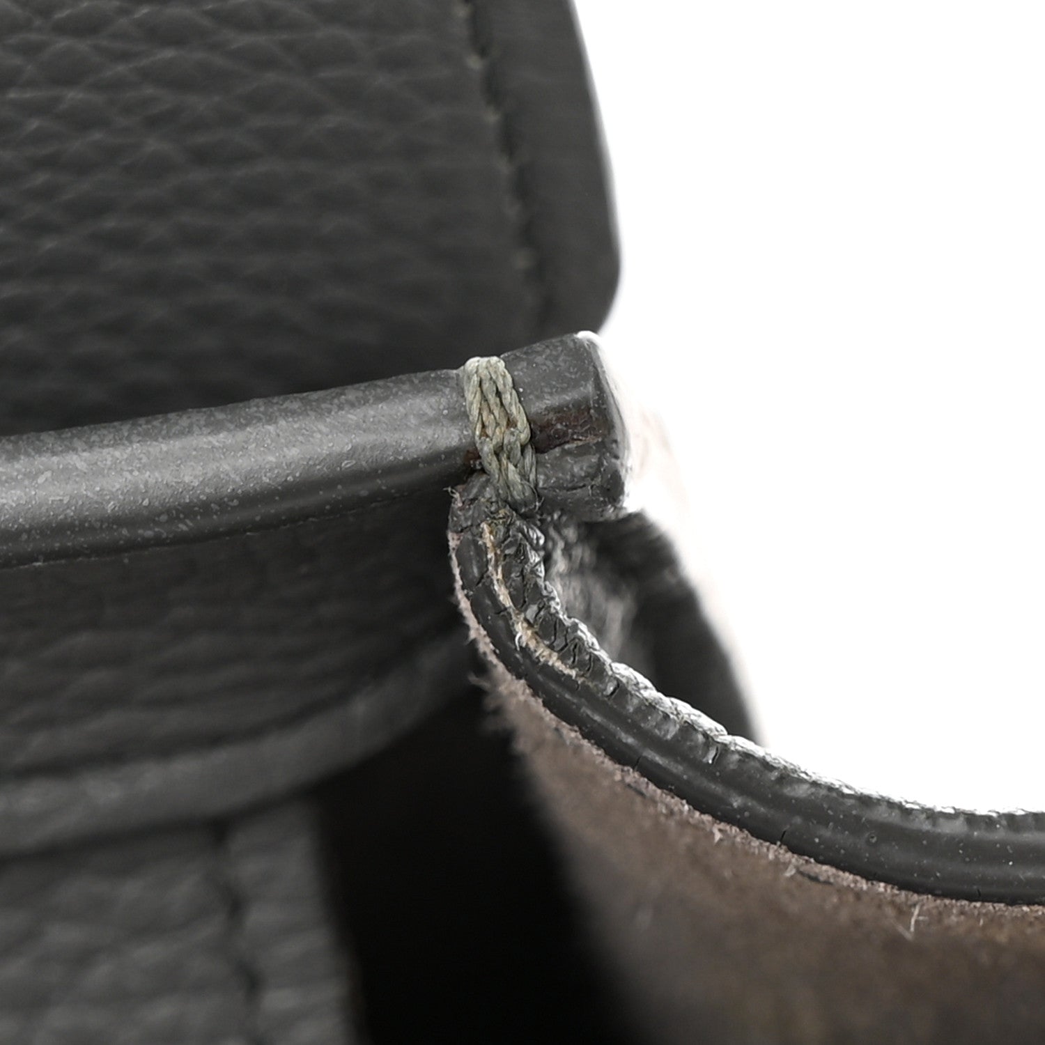 Celine Baby Drummed Calfskin Micro Luggage Kohl 18 of 18
