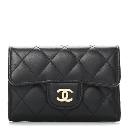 Chanel Lambskin Quilted 4 Key Holder Black 1 of 7