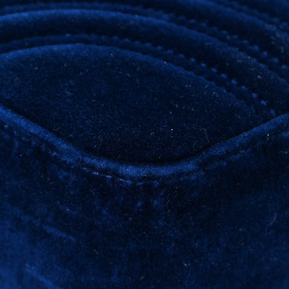 Gucci Velvet Matelasse Medium GG Marmont Shoulder Bag Cobalt Blue 10 of 12