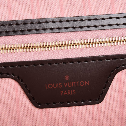 Louis Vuitton Damier Ebene Neo Neverfull MM Rose Ballerine 7 of 8