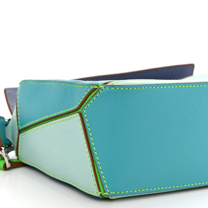 Loewe Calfskin Mini Puzzle Bag Lagoon Blue Blueberry 8 of 10