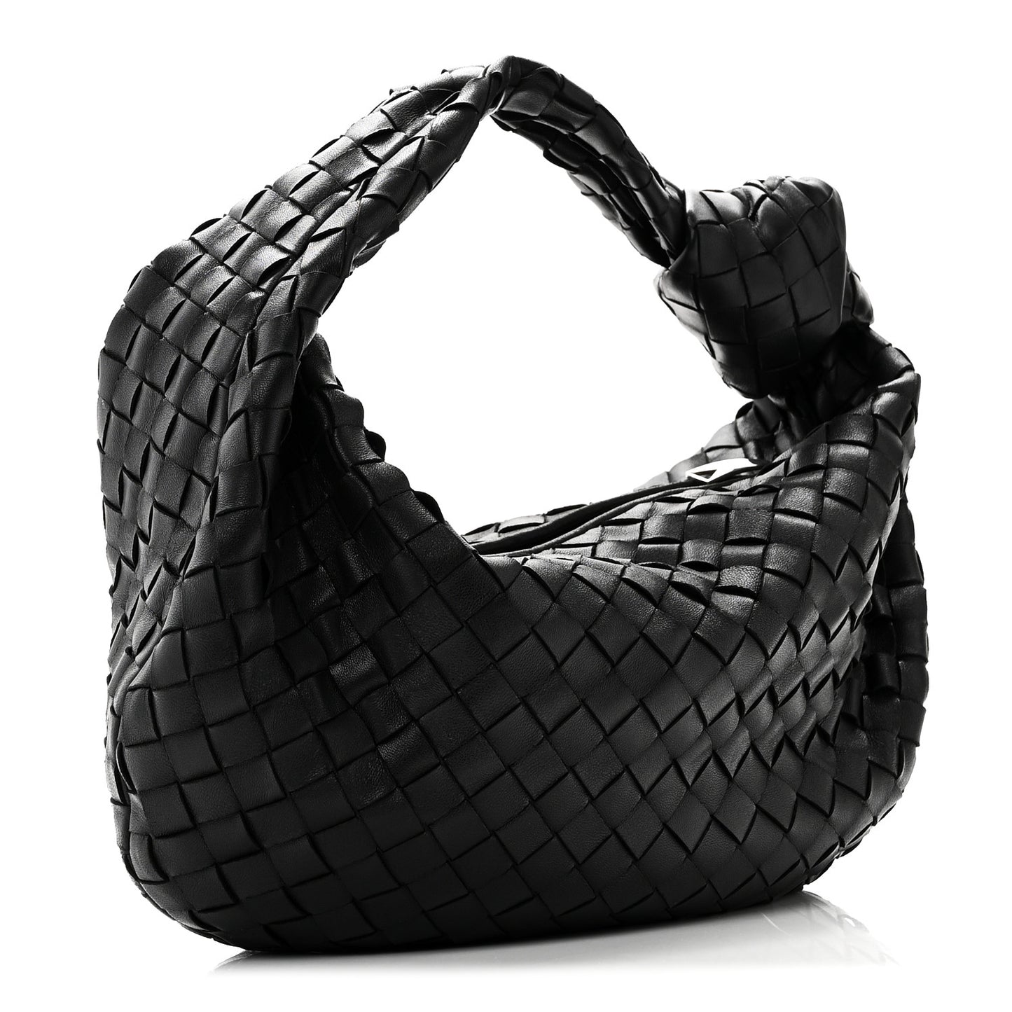 Nappa Intrecciato Teen Jodie Hobo Black