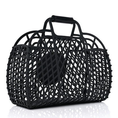 Fendi Recycled Plastic Vitello Liberty Matte Medium Fendi Basket Black Miele Scuro 3 of 12