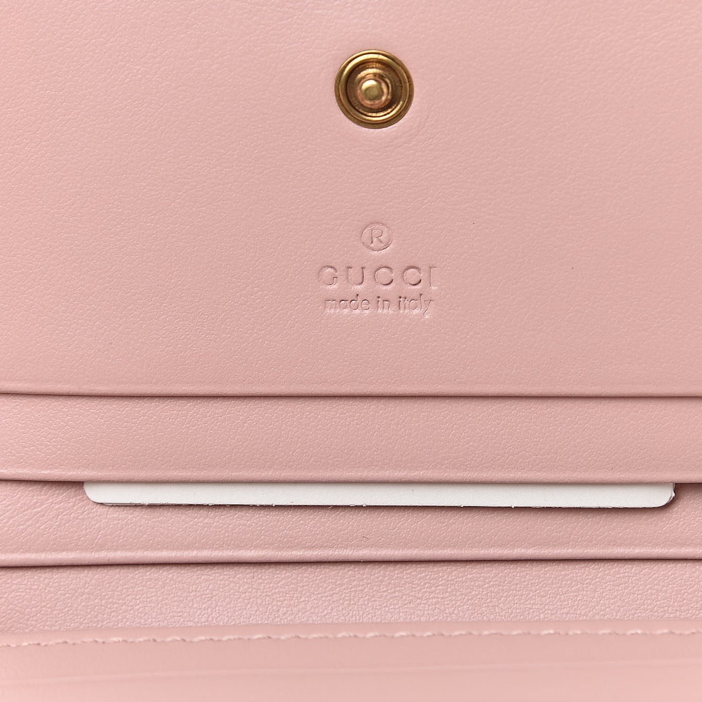 Calfskin Matelasse GG Marmont Card Case Wallet Perfect Pink