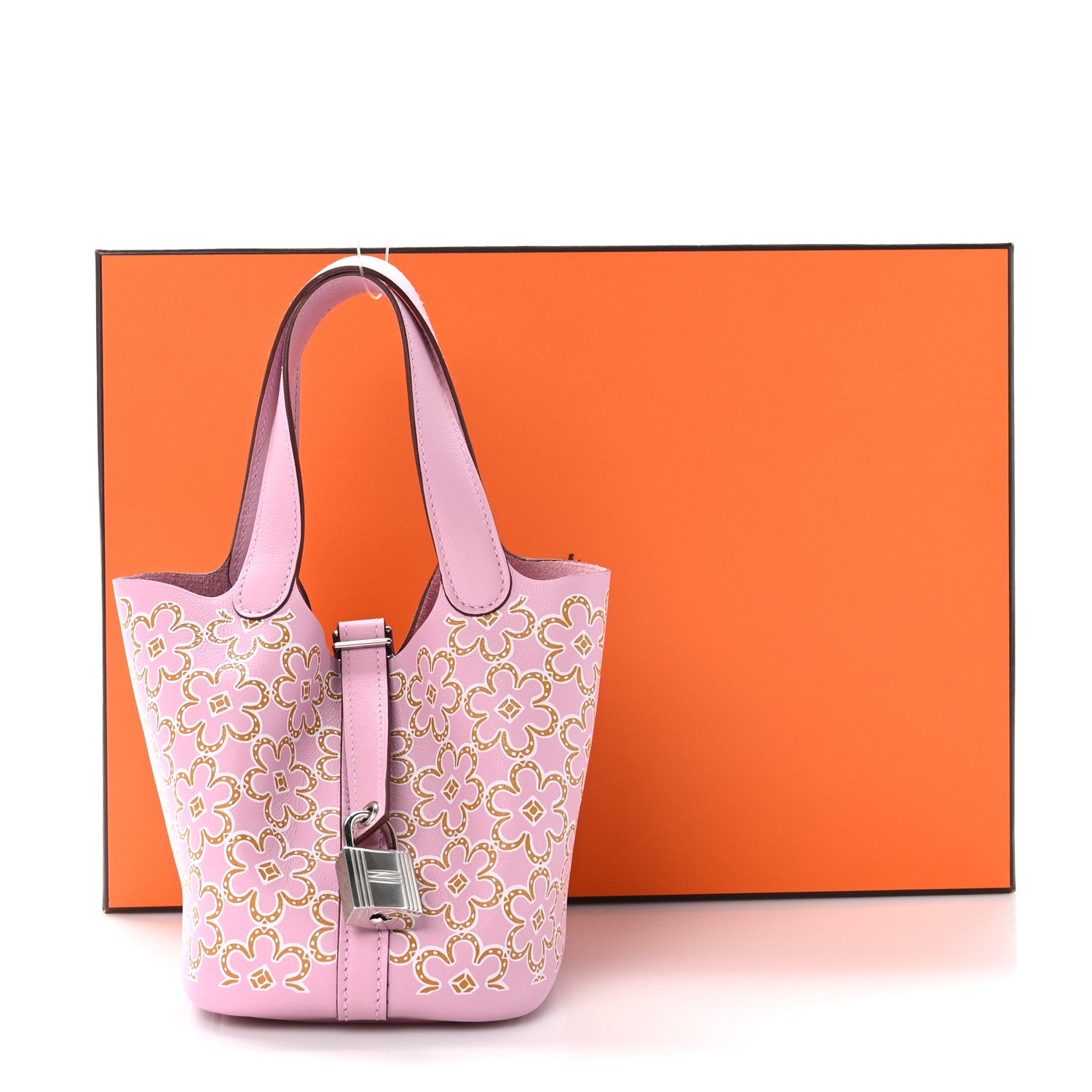Hermes Swift Micro Lucky Daisy Picotin Lock Mauve Sylvestre 13 of 13