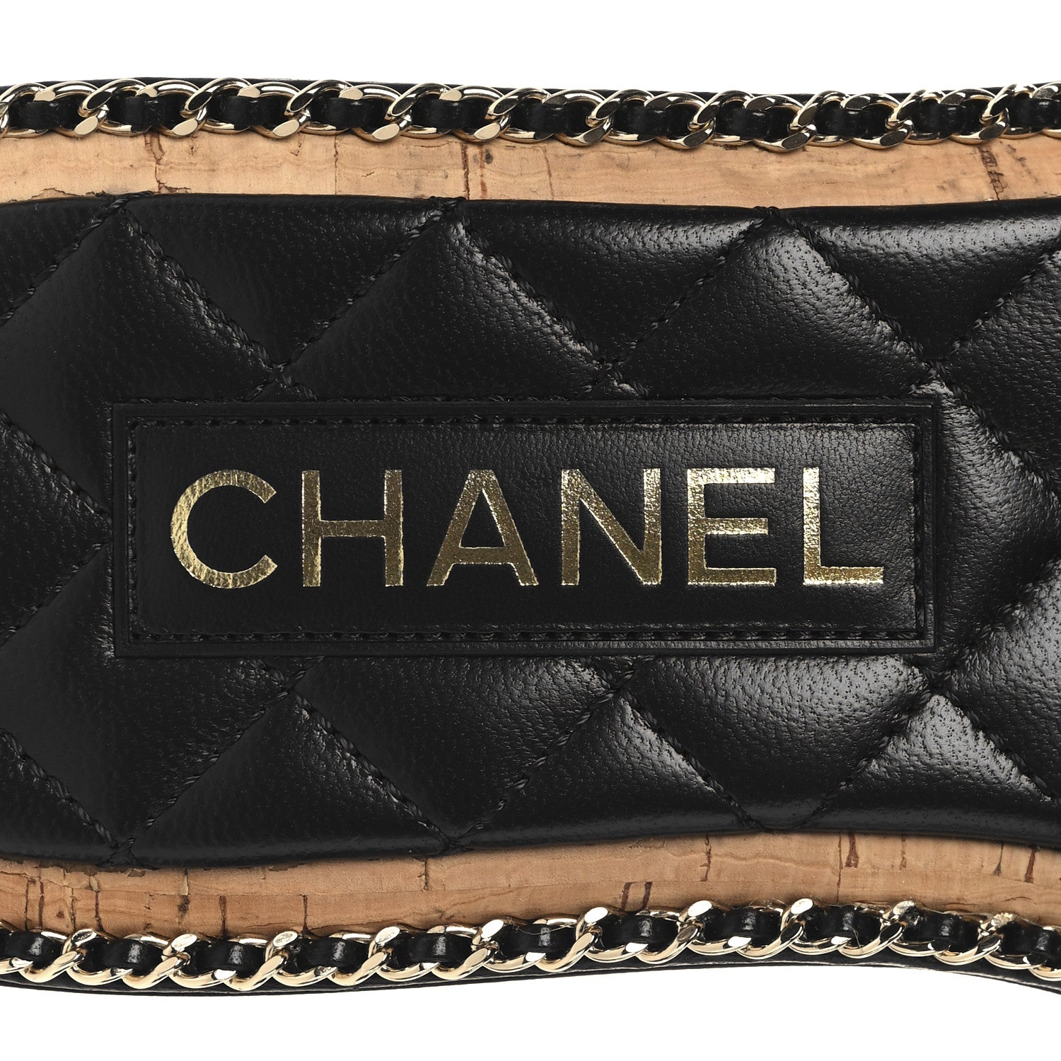 Chanel Lambskin Quilted Chain CC Mules 39 Black 9 of 10