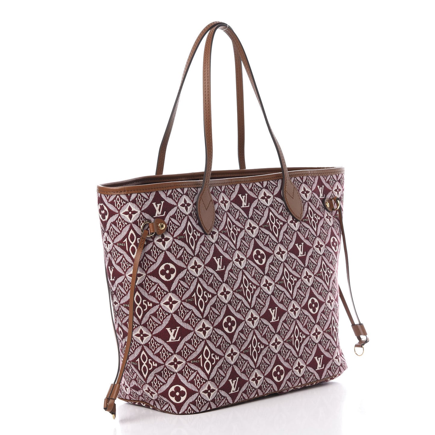 Jacquard Since 1854 Neverfull MM Bordeaux