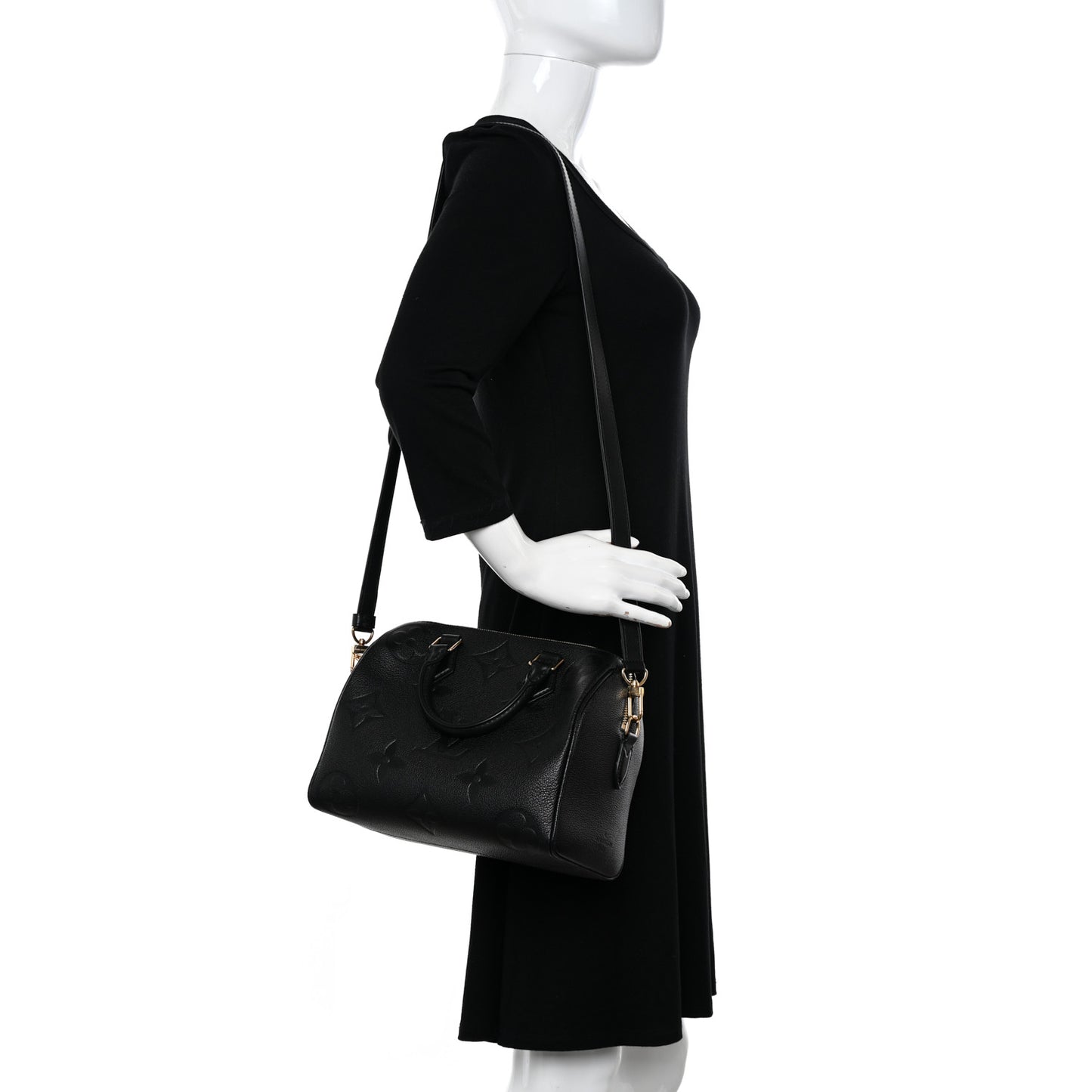 Empreinte Monogram Giant Speedy Bandouliere 25 Black