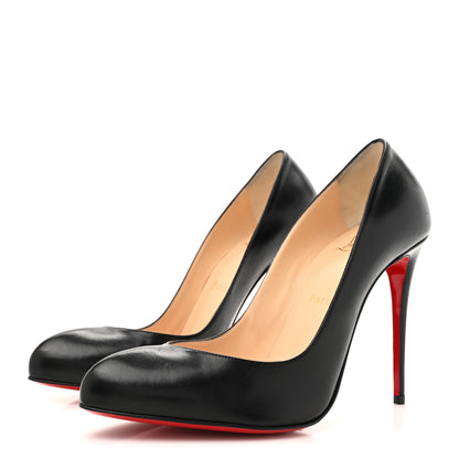 Christian Louboutin Shiny Nappa Breche 100 Pumps 39 Black 4 of 11