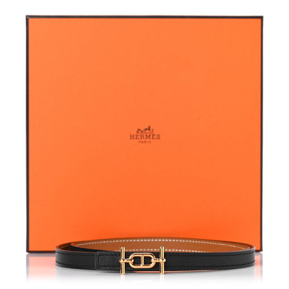 Hermes Swift Epsom 13mm Ancre Belt 80 Black Gold 6 of 6