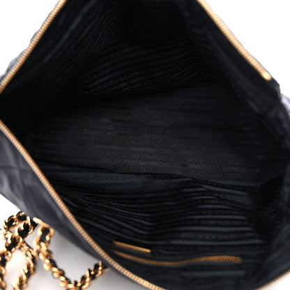 Prada Nylon Tessuto Impuntu Quilted Tote Baltico 5 of 10