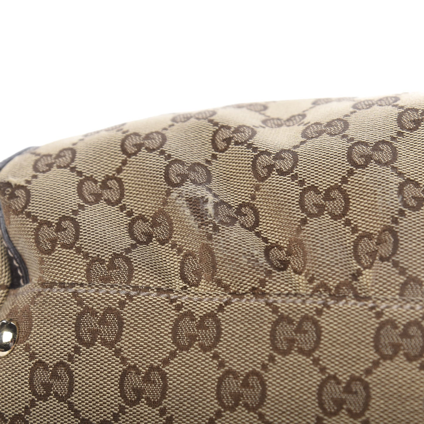 Monogram D Gold Tote Dark Brown