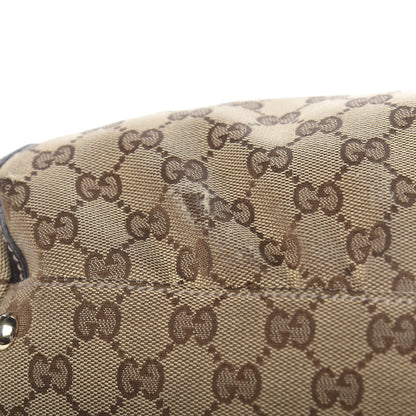 Gucci Monogram D Gold Tote Dark Brown 12 of 14