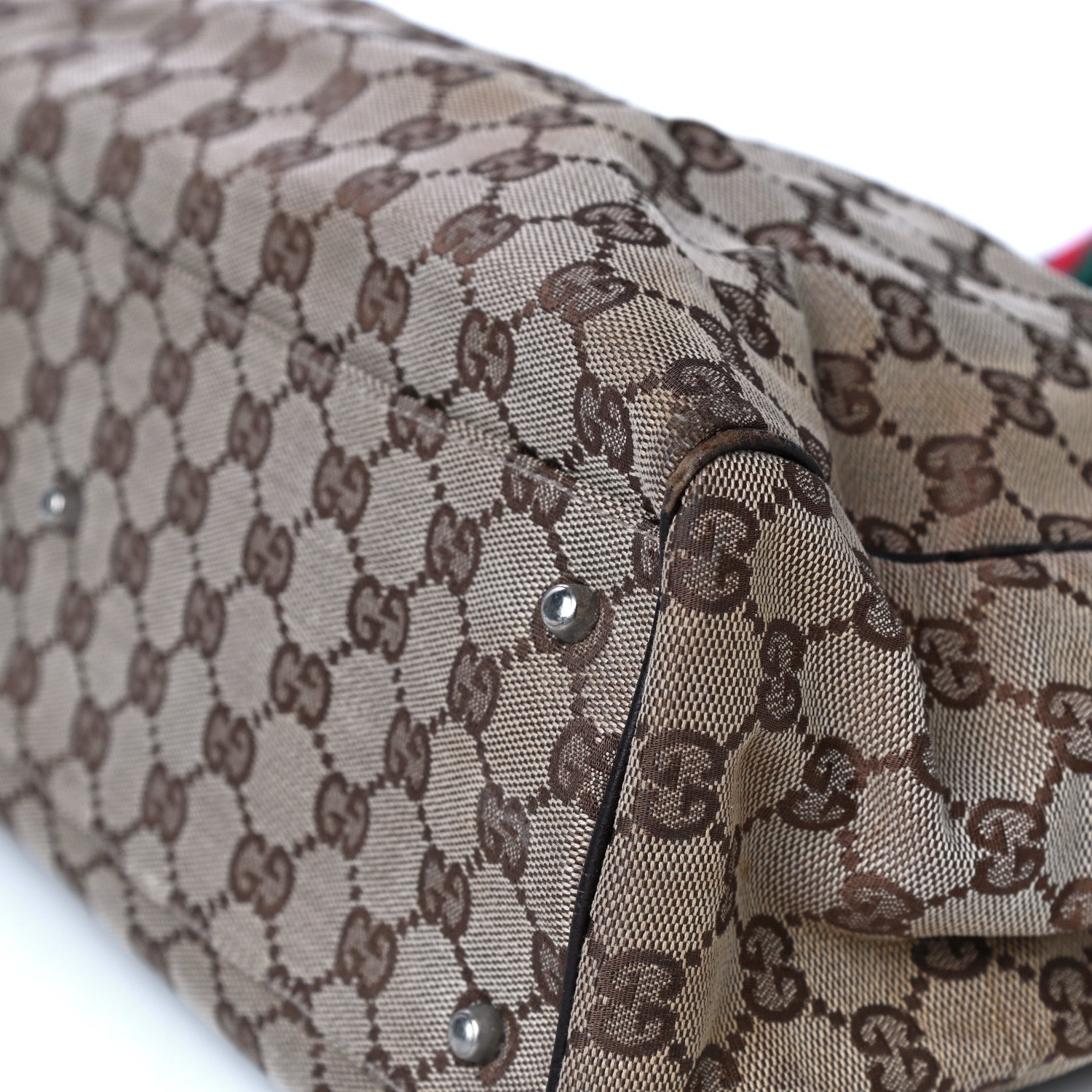 Gucci GG Monogram Web Pop Tote Dark Brown 8 of 11