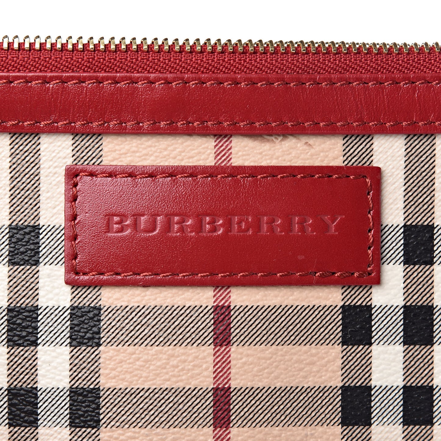 Haymarket Check Small Canterbury Tote Coral Red