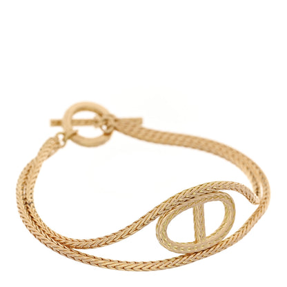 Hermes 18K Yellow Gold PM Chaine D'ancre Danae Bracelet 1 of 4
