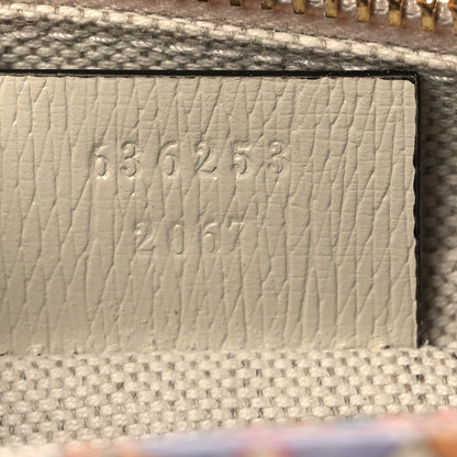 Gucci X LIBERTY OF LONDON Calfskin Infinity Abbey Zip Around Beauty Case Perfect Pink Ivory 7 of 10