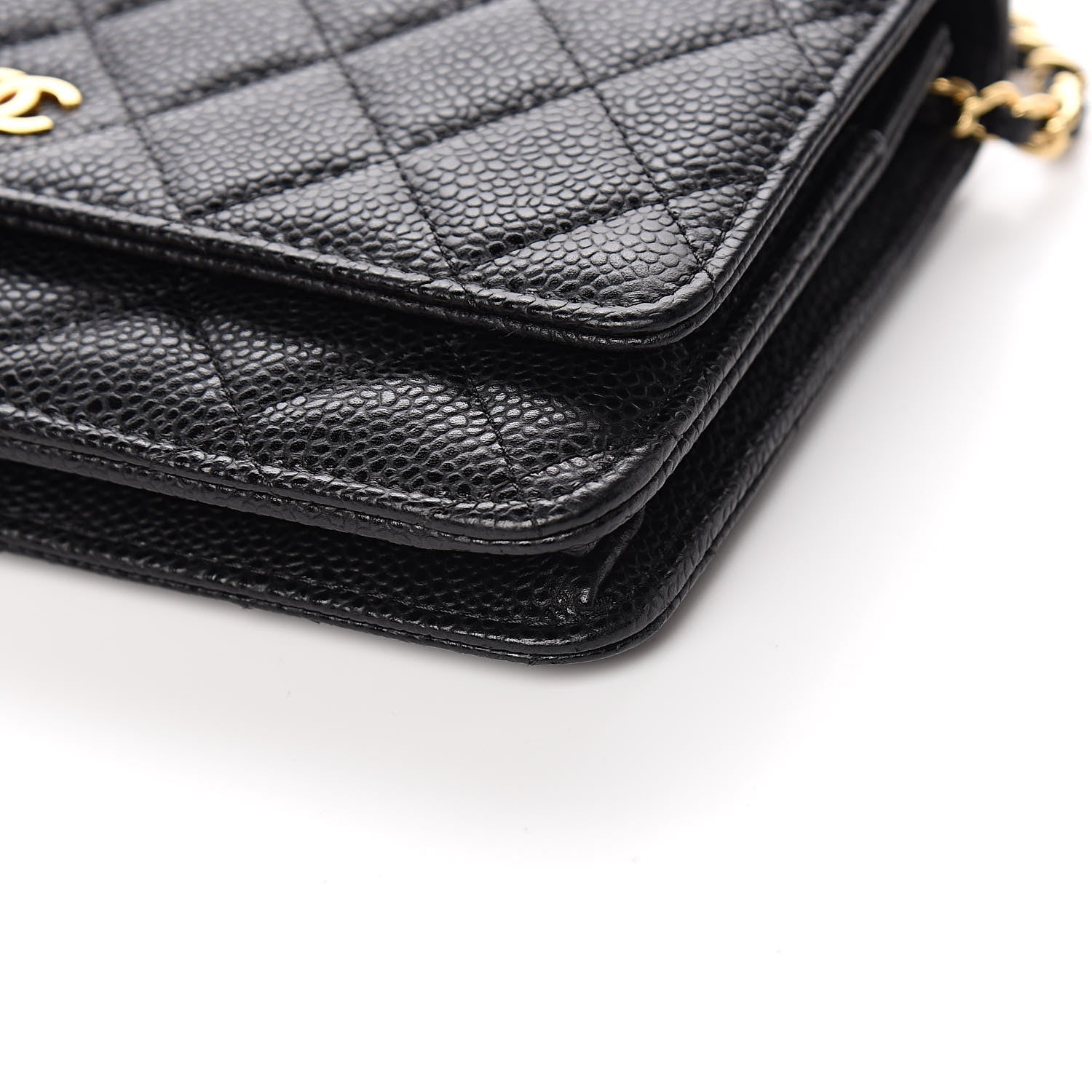 Chanel Caviar Quilted Wallet On Chain WOC Black 10 of 12