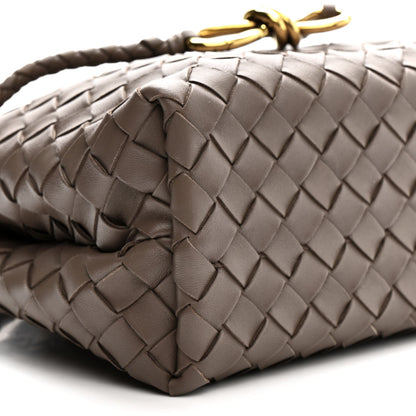 Bottega Veneta Nappa Intrecciato Small Andiamo Shoulder Bag Taupe Grey 4 of 9