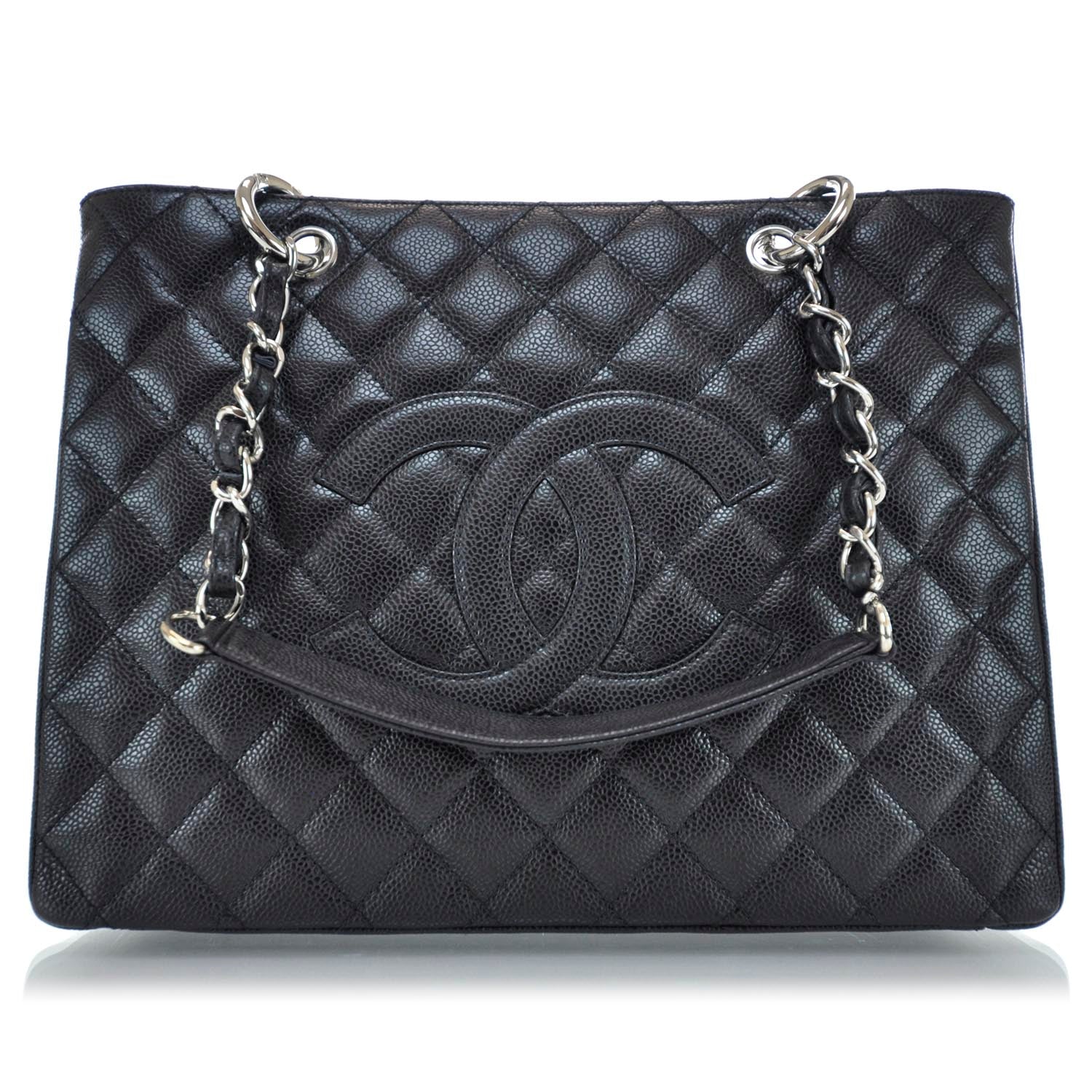 Chanel Caviar Quilted Grand Shopping Tote GST Black 1 of 10