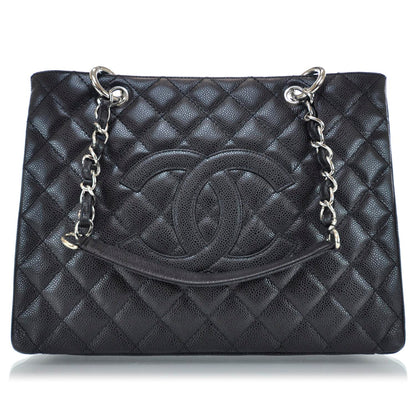 Chanel Caviar Quilted Grand Shopping Tote GST Black 1 of 10
