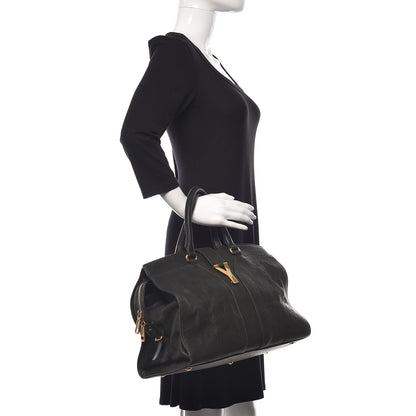 Saint Laurent Sheepskin Medium Cabas ChYc Black 2 of 14