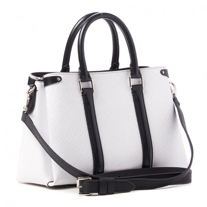 Louis Vuitton Epi Soufflot BB Optic White Black Scarlet 2 of 7