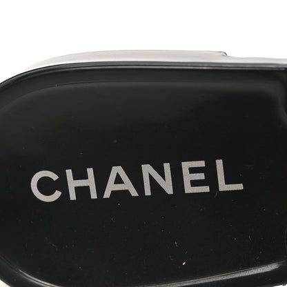 Chanel Jelly Camellia Thong Sandals 41 Black Ivory 8 of 8