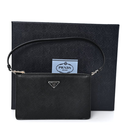 Prada Saffiano Lux Mini Shoulder Bag Black 11 of 11