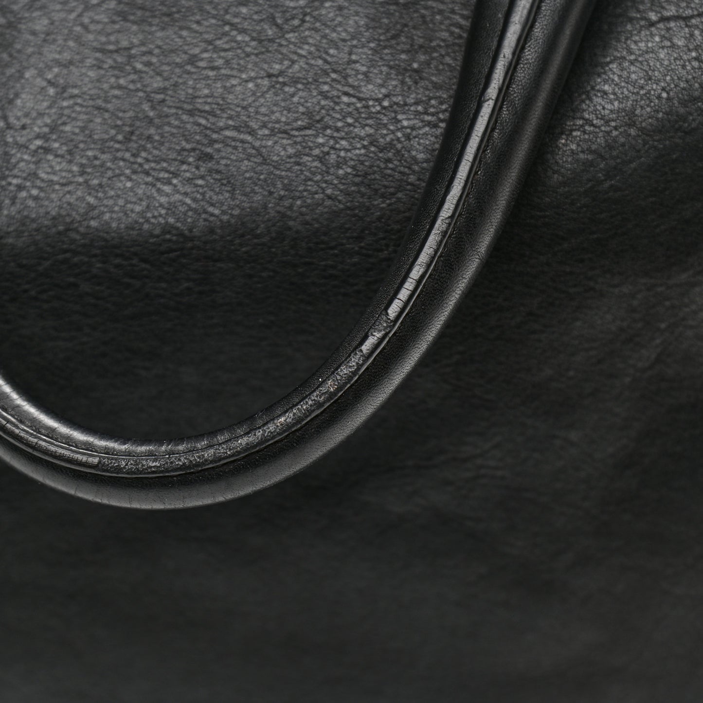 Soft Calf Shopping Tote Black