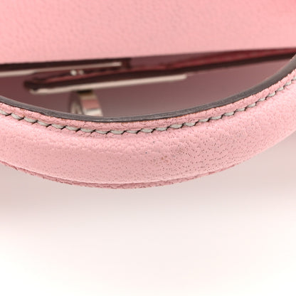 Hermes Chevre Mysore Horseshoe Mini Kelly Sellier 20 Rose Sakura Gris Perle 15 of 17