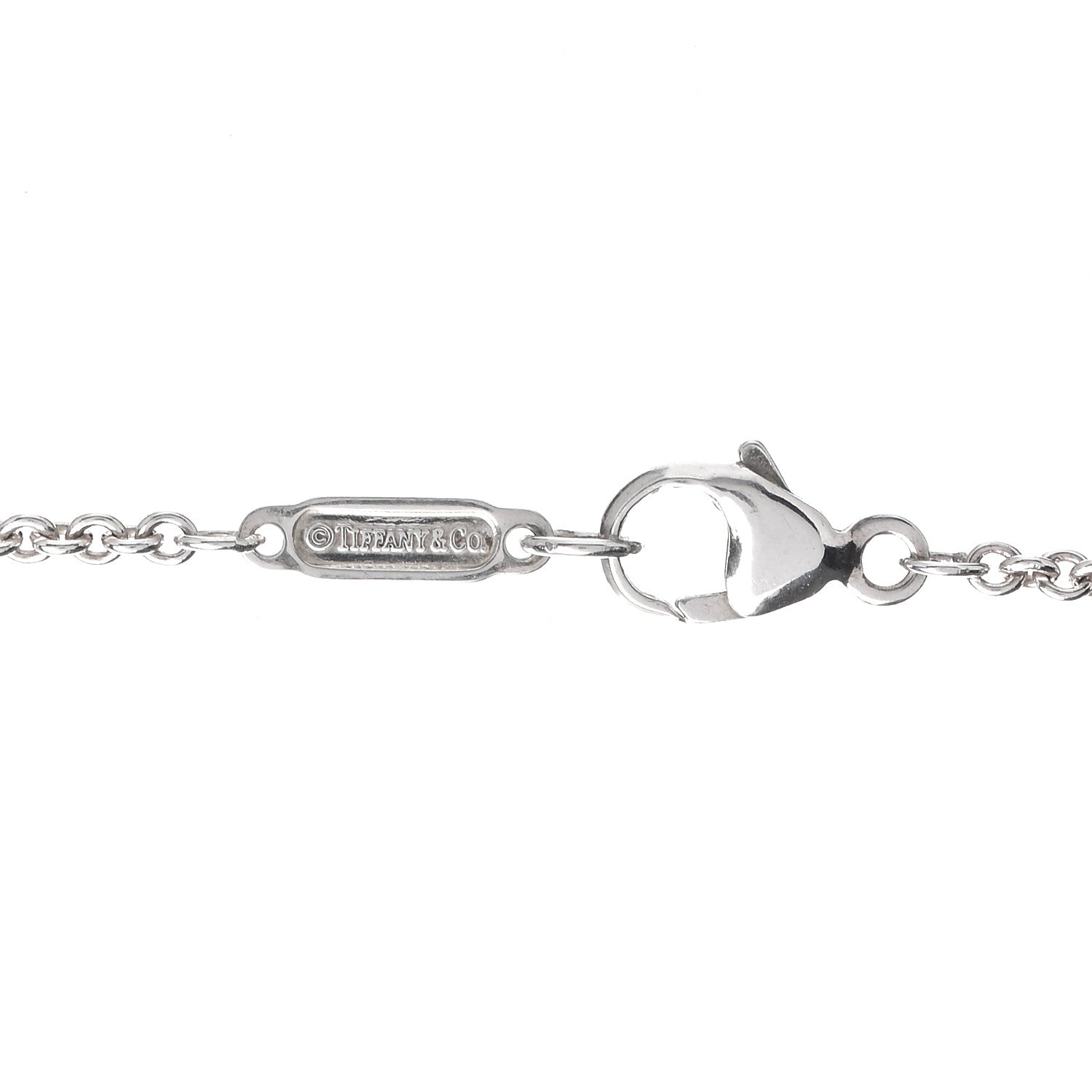 Tiffany Sterling Silver 1837 Lock Charm Pendant Necklace 4 of 4