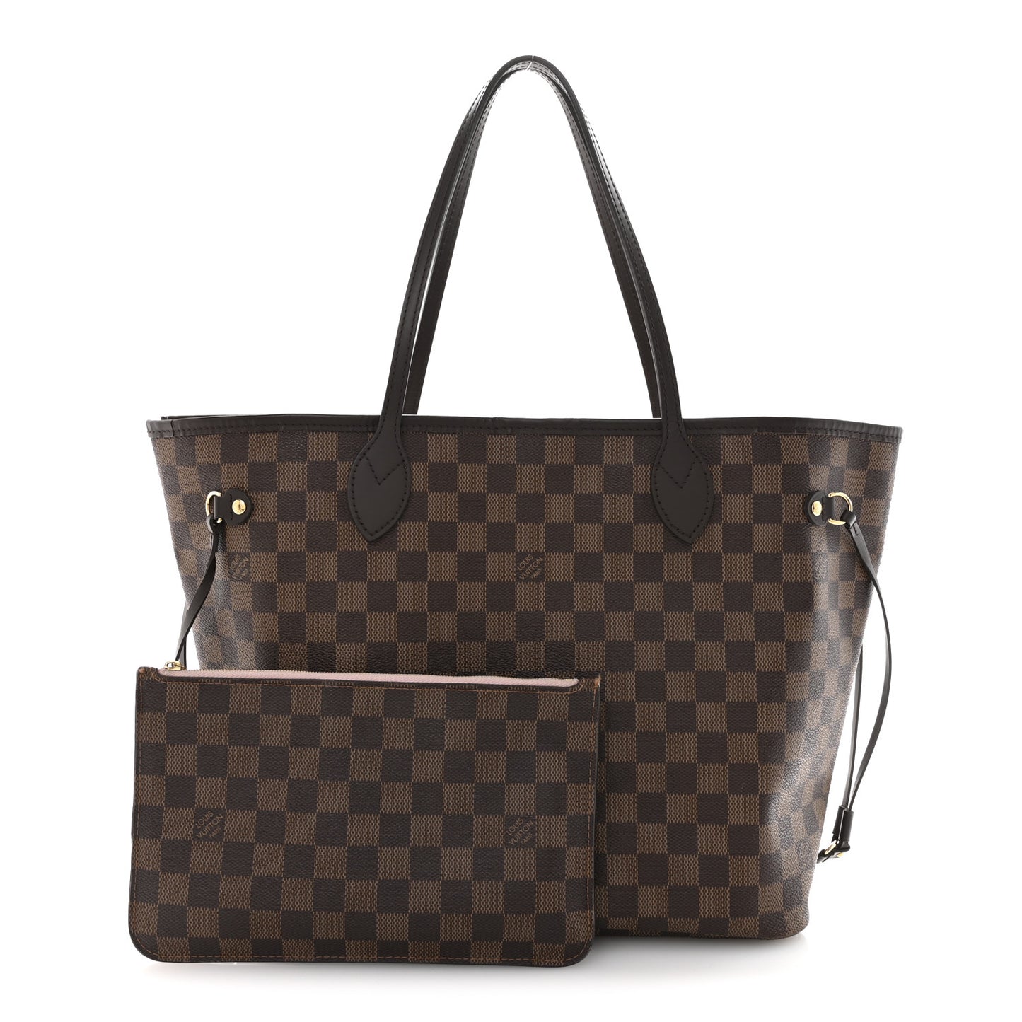 Damier Ebene Neo Neverfull MM Rose Ballerine
