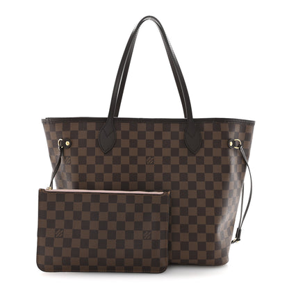Louis Vuitton Damier Ebene Neo Neverfull MM Rose Ballerine 3 of 16
