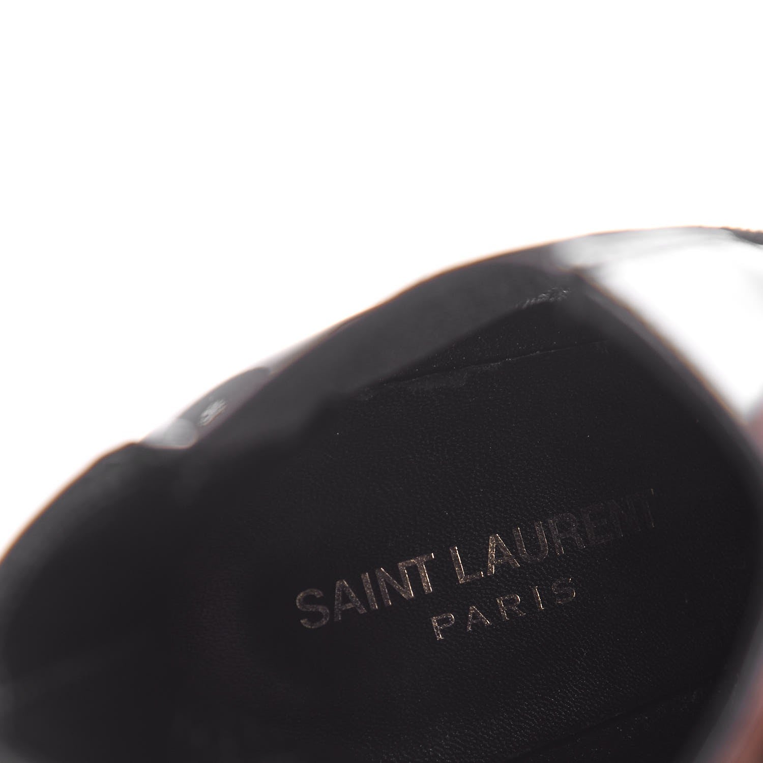 Saint Laurent Patent Opyum Booties 38 Black 11 of 12