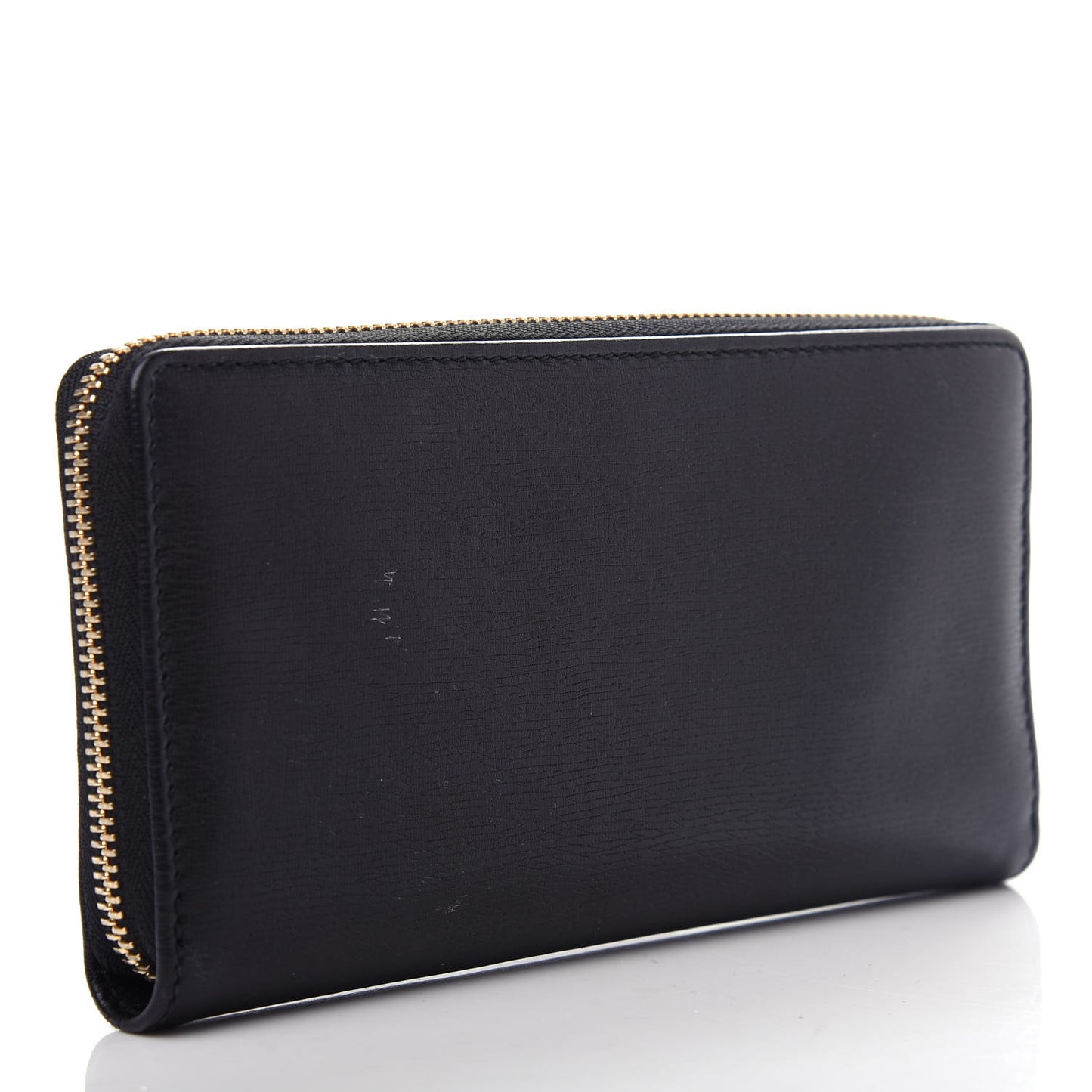 Calfskin Betty Zip Around Wallet Black