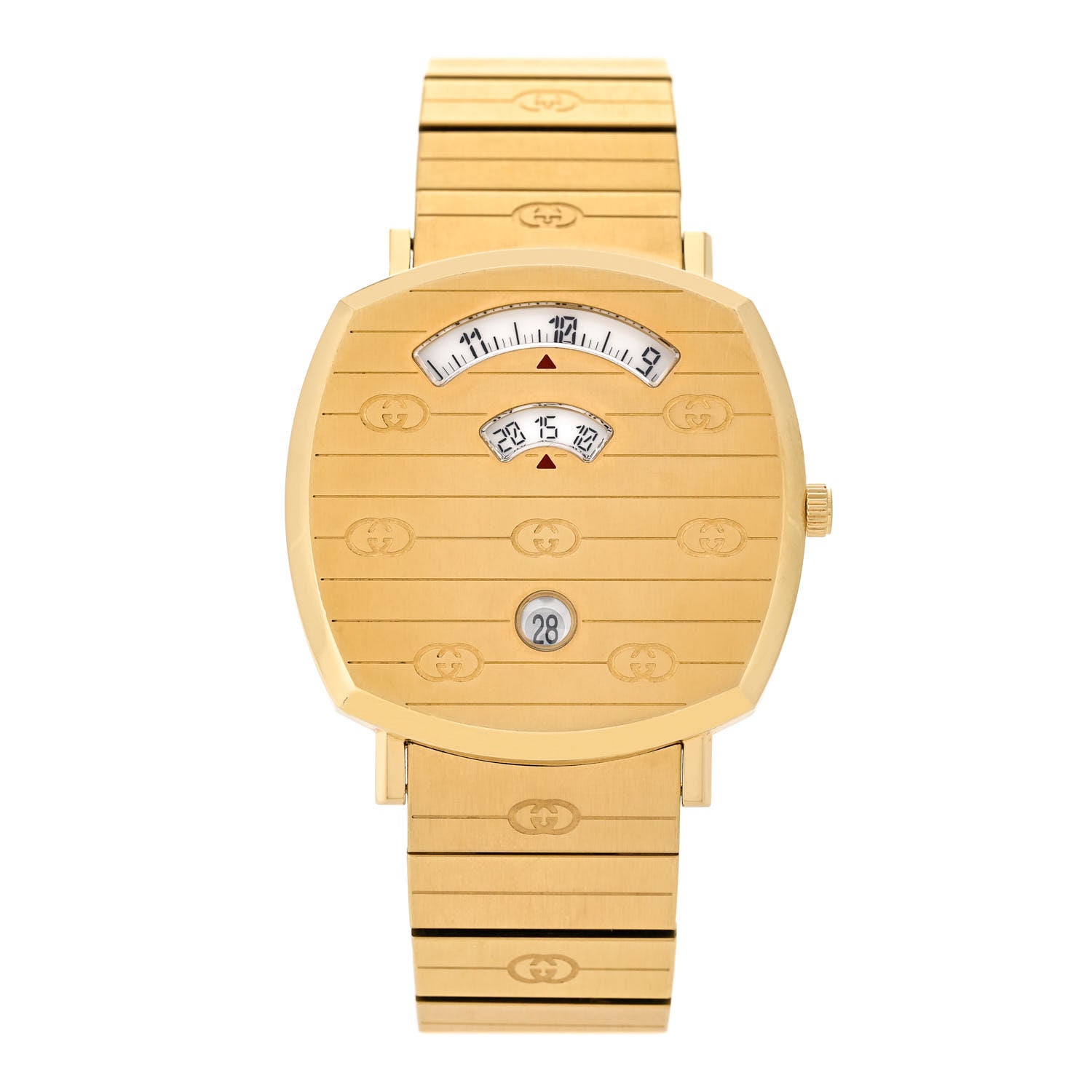 Gucci Stainless Steel 38mm Grip Quartz Watch Gold 1 of 5