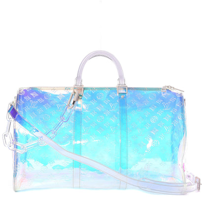 Louis Vuitton PVC Monogram Keepall Bandouliere 50 Iridescent Prism 1 of 7