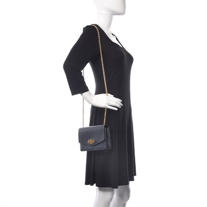 Mulberry Cross Grain Calfskin Small Darley Bright Navy 2 of 8
