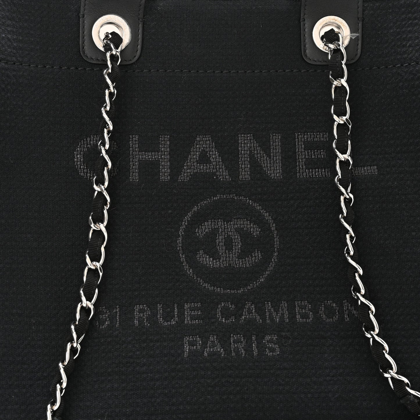 Mixed Fibers Small Deauville Tote Black