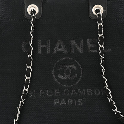 Chanel Mixed Fibers Small Deauville Tote Black 8 of 10