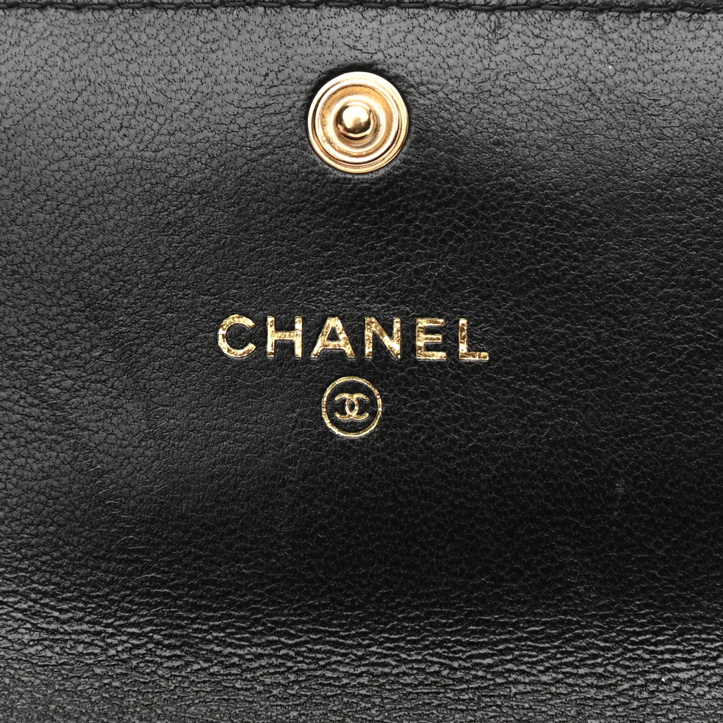 Lambskin Quilted Chanel 19 Flap Coin Purse With Chain Black