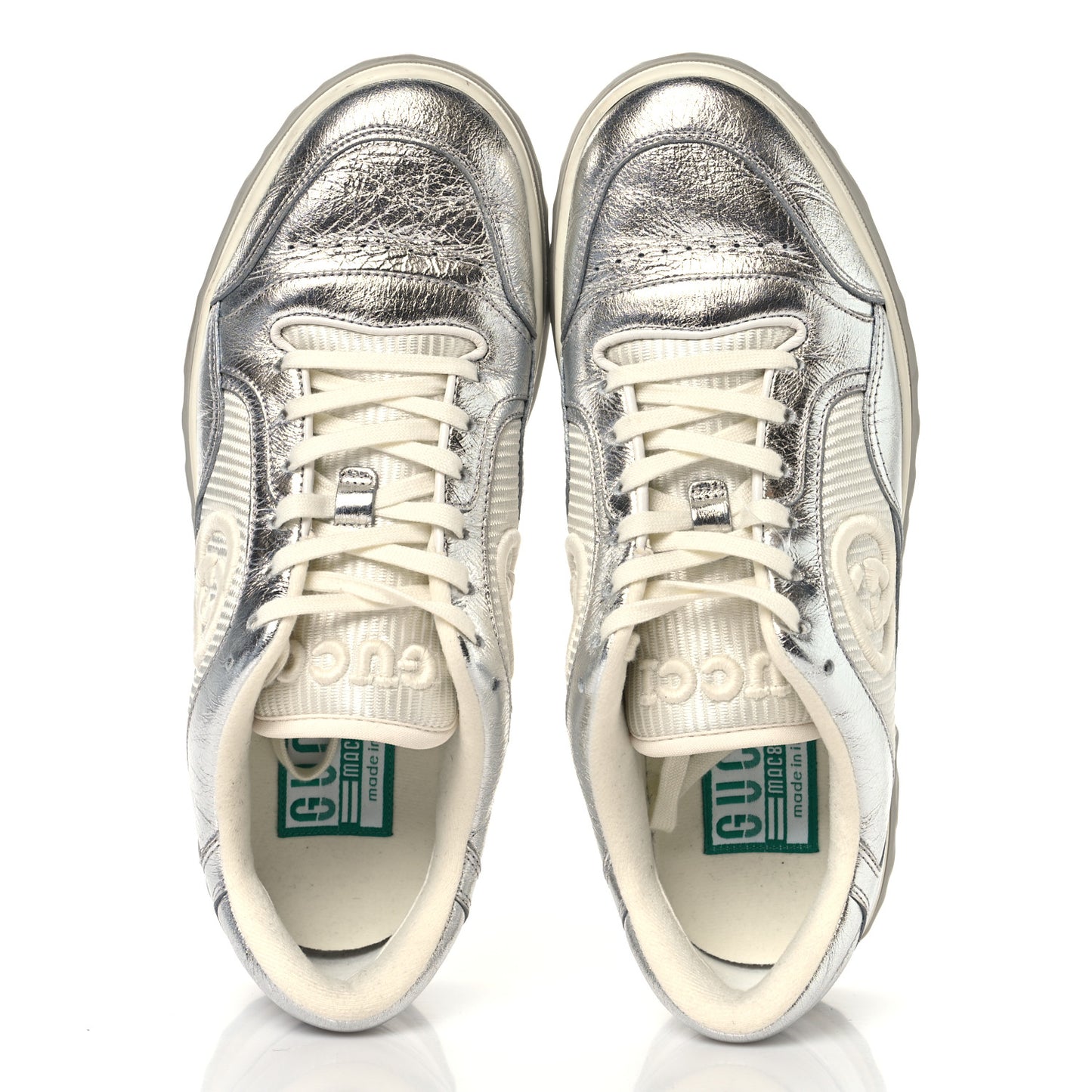 Metallic Nappa MAC80 Womens Sneakers 39 Silver