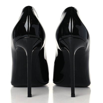 Saint Laurent Patent Classic Paris 105 Escarpin Pumps 37.5 Black 5 of 10