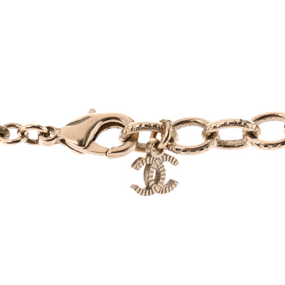 Chanel Pearl Crystal CC Cluster Long Necklace Gold 6 of 7